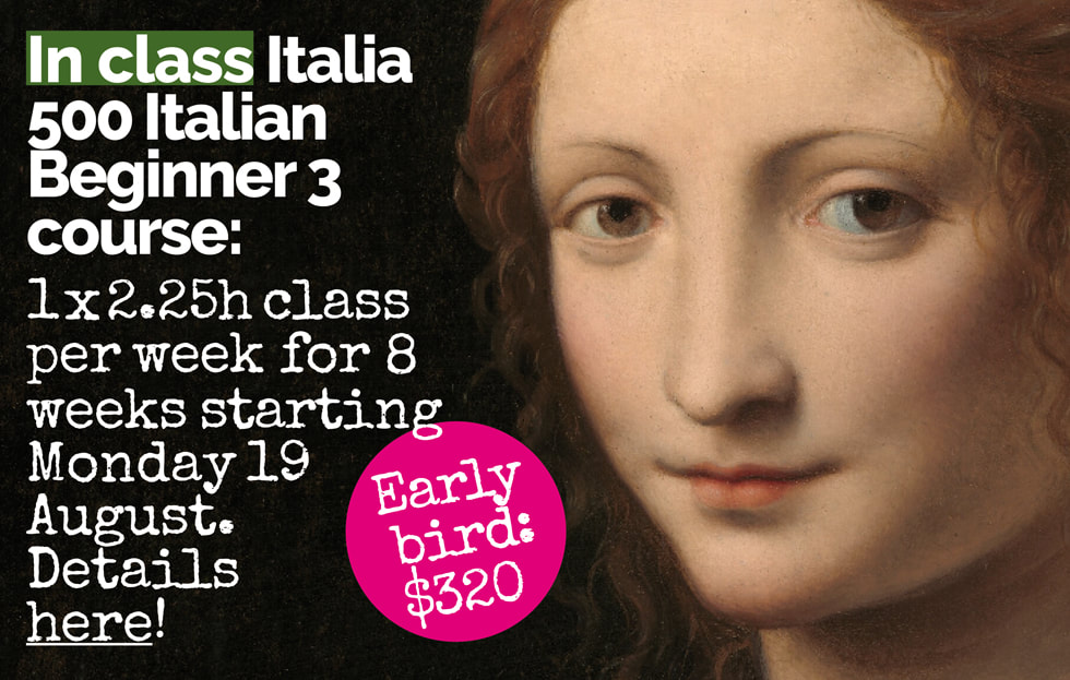 Italian classes in Sydney at Italia 500 Sydney - Italia 500 Italian Beginner 3 course